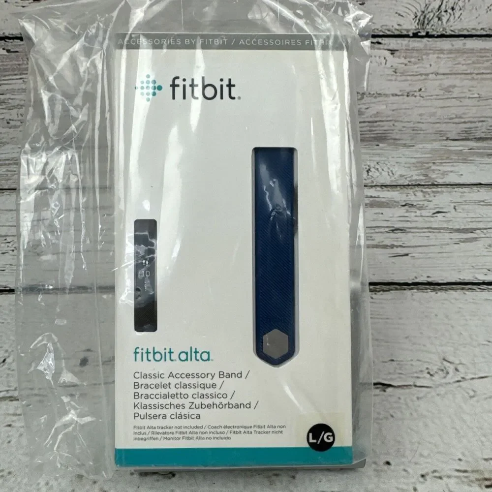 Fitbit Alta Classic Accessory Band Bracelet‎ Blue Size L/G New In Package